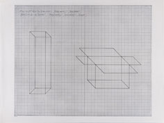 07/teile - box - digitale schrift; millimeterpapier, folie, karton, 47,5 x 63 cm 1999